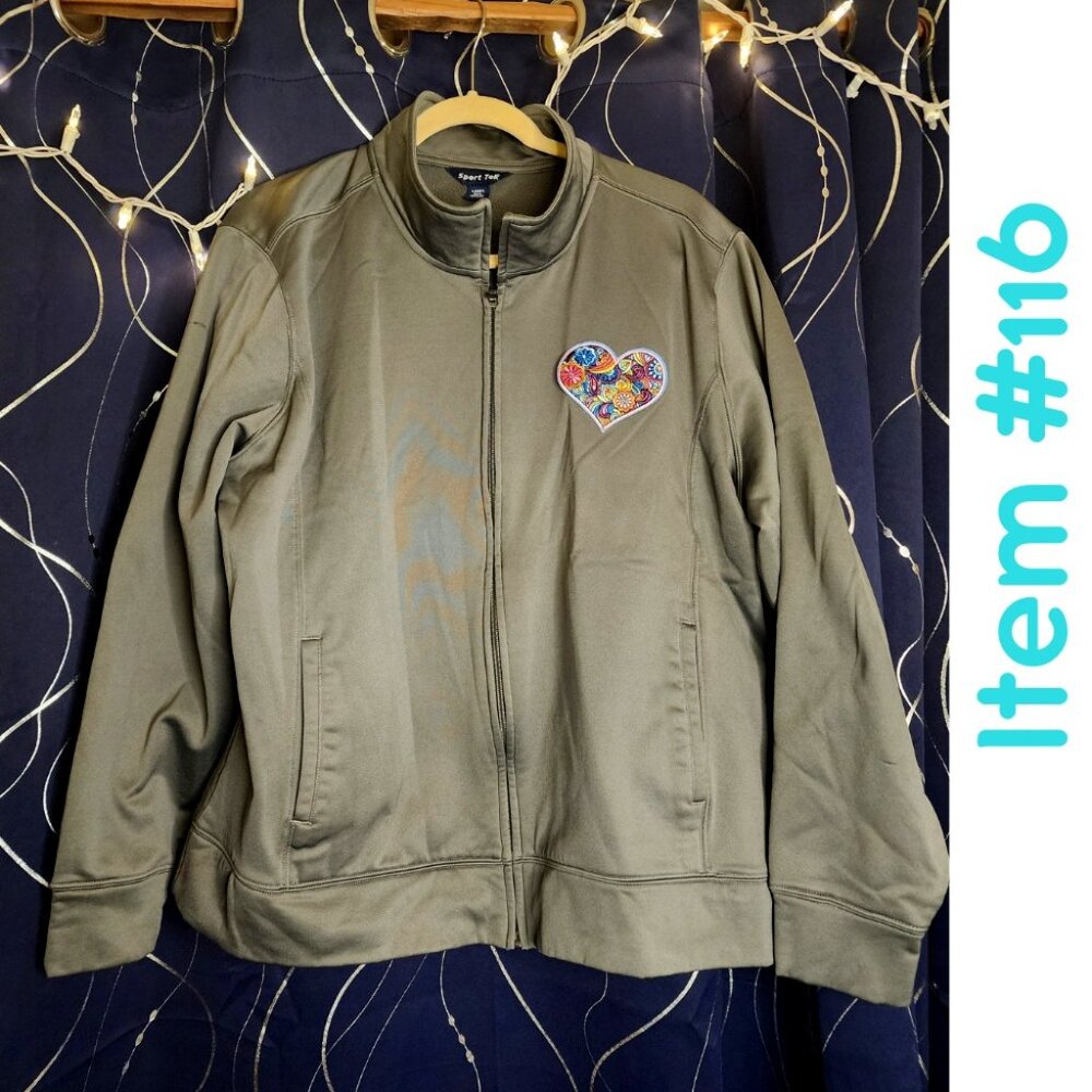 Sport Tek Ladies grey fleece lined jacket 3X 3XL